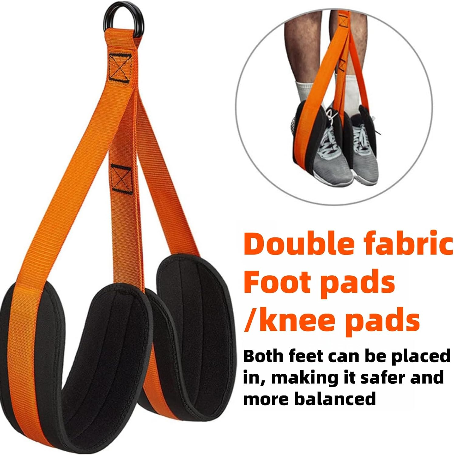 Pull up Resistance Bands, Heavy Duty Assistance Band for Pull up Bar, Adjustable Weight/Size with Fabric Feet/Knee Rest, Bands for Pull up Assist for Strength Training, Pull up Assist Band image number 5