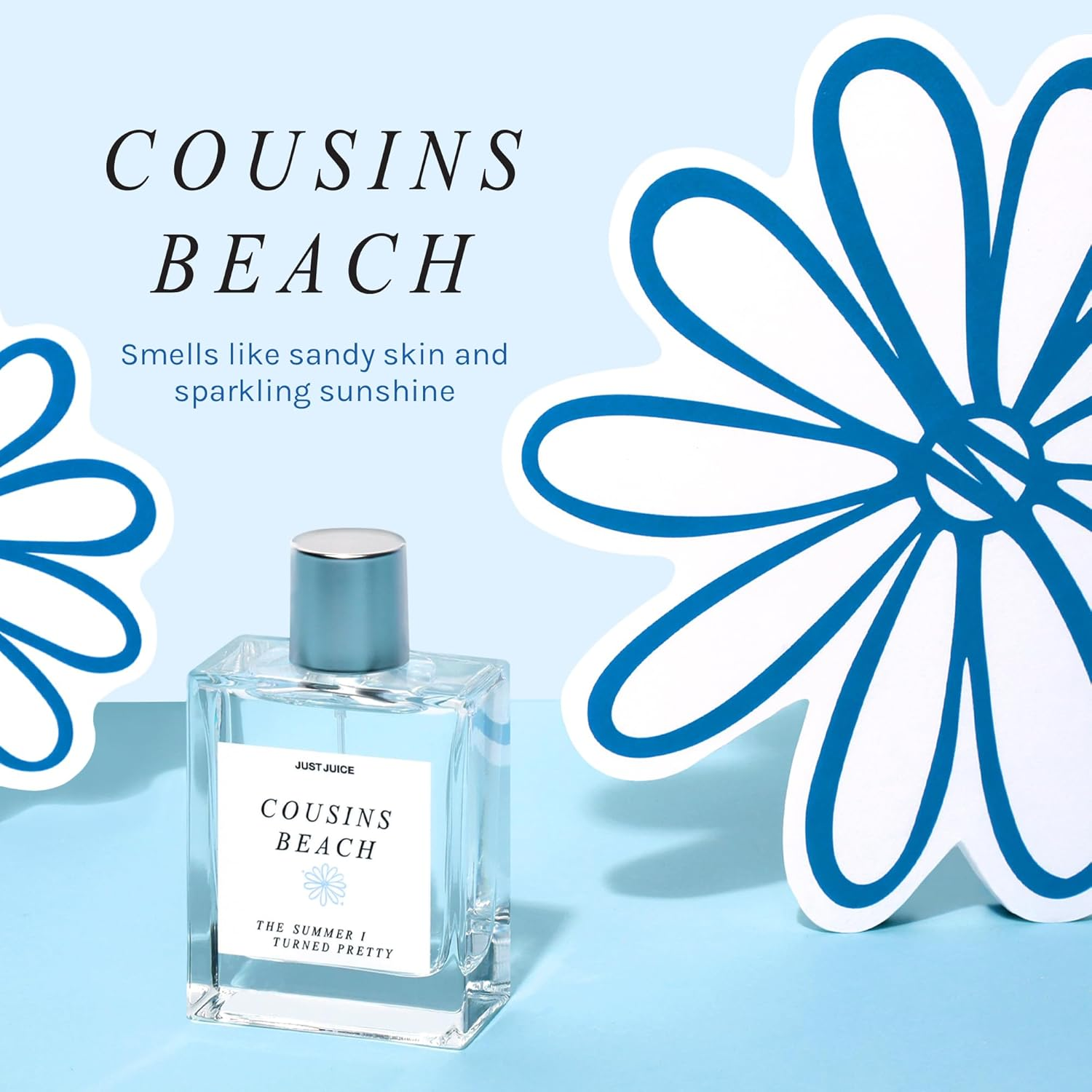 Just Juice - the Summer I Turned Pretty Cousins Beach Eau De Parfum - Beachy, Creamy Coconut and Vanilla Perfume for Women and Men - 100 Ml image number 3