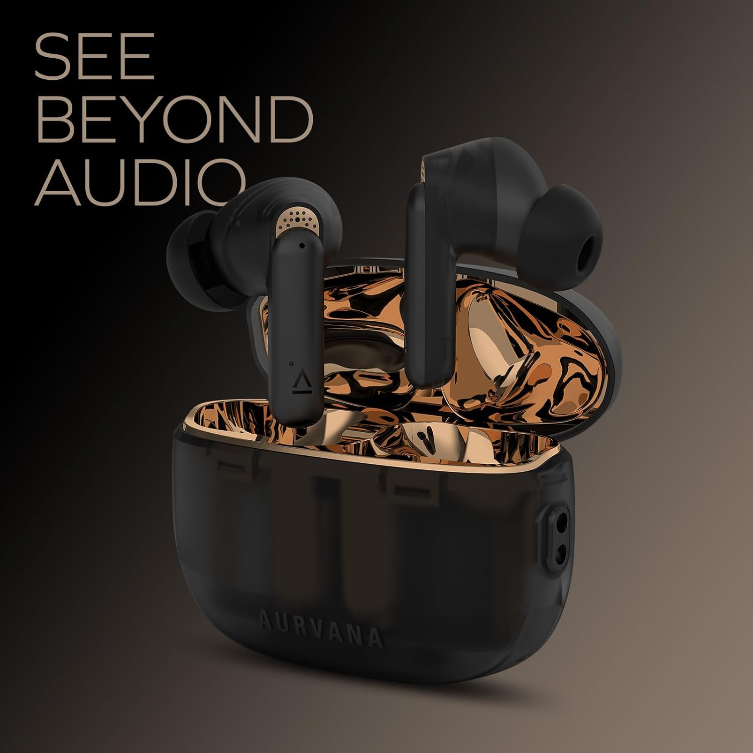 Aurvana Ace 2 with Xmems Driver, Lightweight True Wireless In-Ears with Bluetooth LE Audio, Aptx Lossless, Aptx Adaptive, Adaptive ANC, Ambient Mode, up to 24 Hours Battery Life, Built-In Mic image number 1