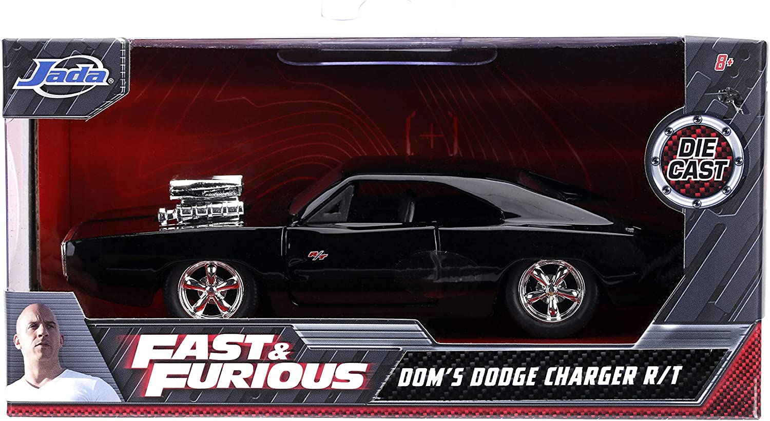 Jada Toys Fast and Furious 1970 Dodge Charger Street 1:32 Scale Hollywood Ride Diecast Vehicle image number 6