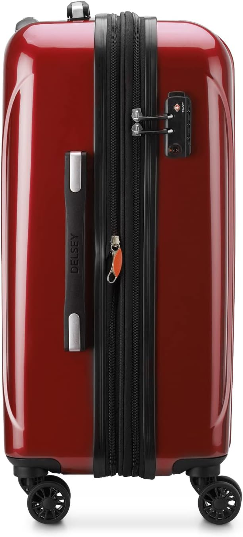 DELSEY PARIS Helium Aero Hardside Expandable Luggage with Spinner Wheels, Brick Red, Carry-On 21 Inch, Helium Aero Hardside Expandable Luggage with Spinner Wheels - Cobalt Blue image number 3