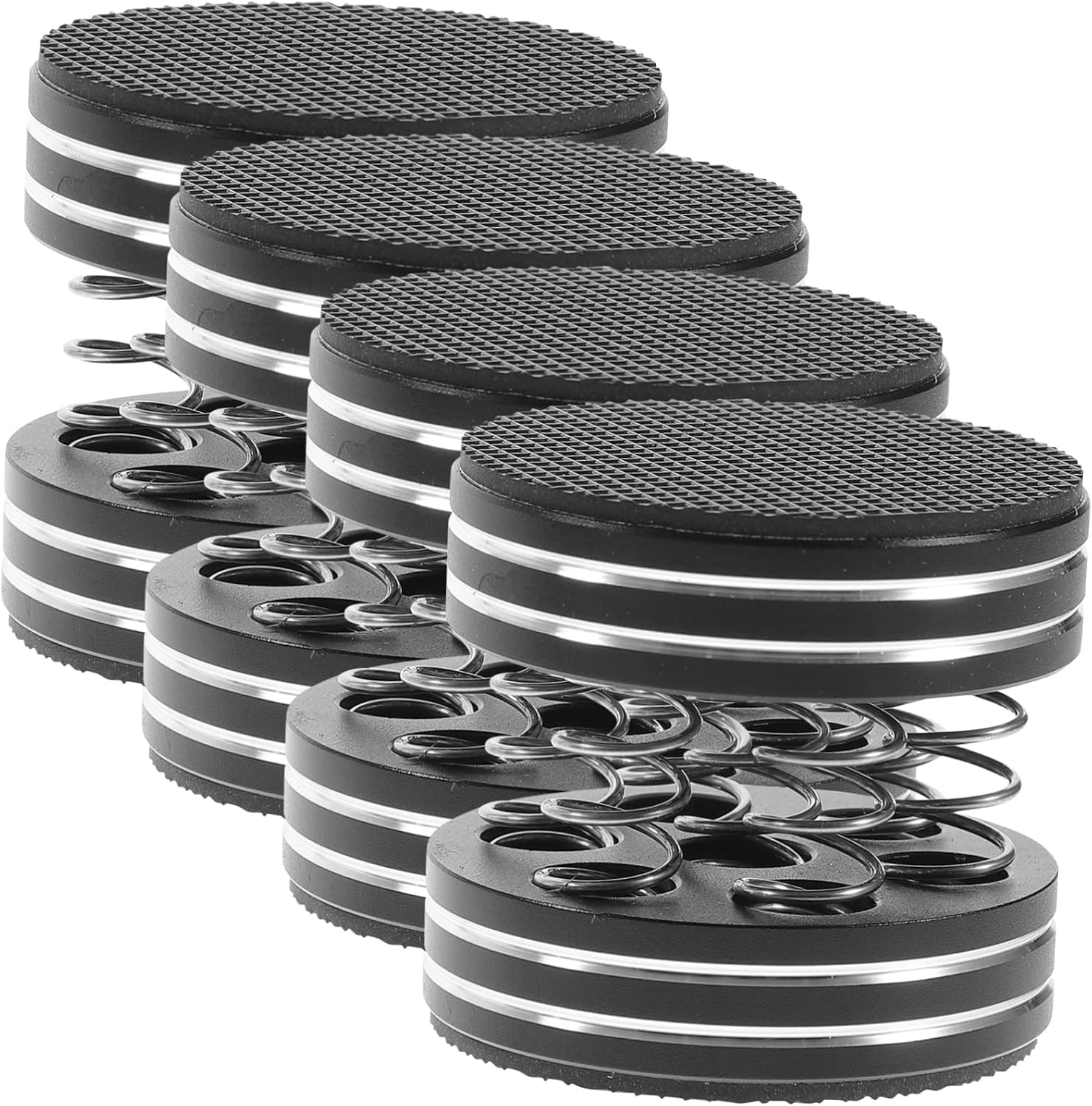 ARTIBETTER 4Pcs Speaker Isolation Feet and Vibration Absorber Spring Pads for Hifi Audio Equipment Subwoofer Stand Black Vibration Damper Speaker Floor Protector for Home Audio