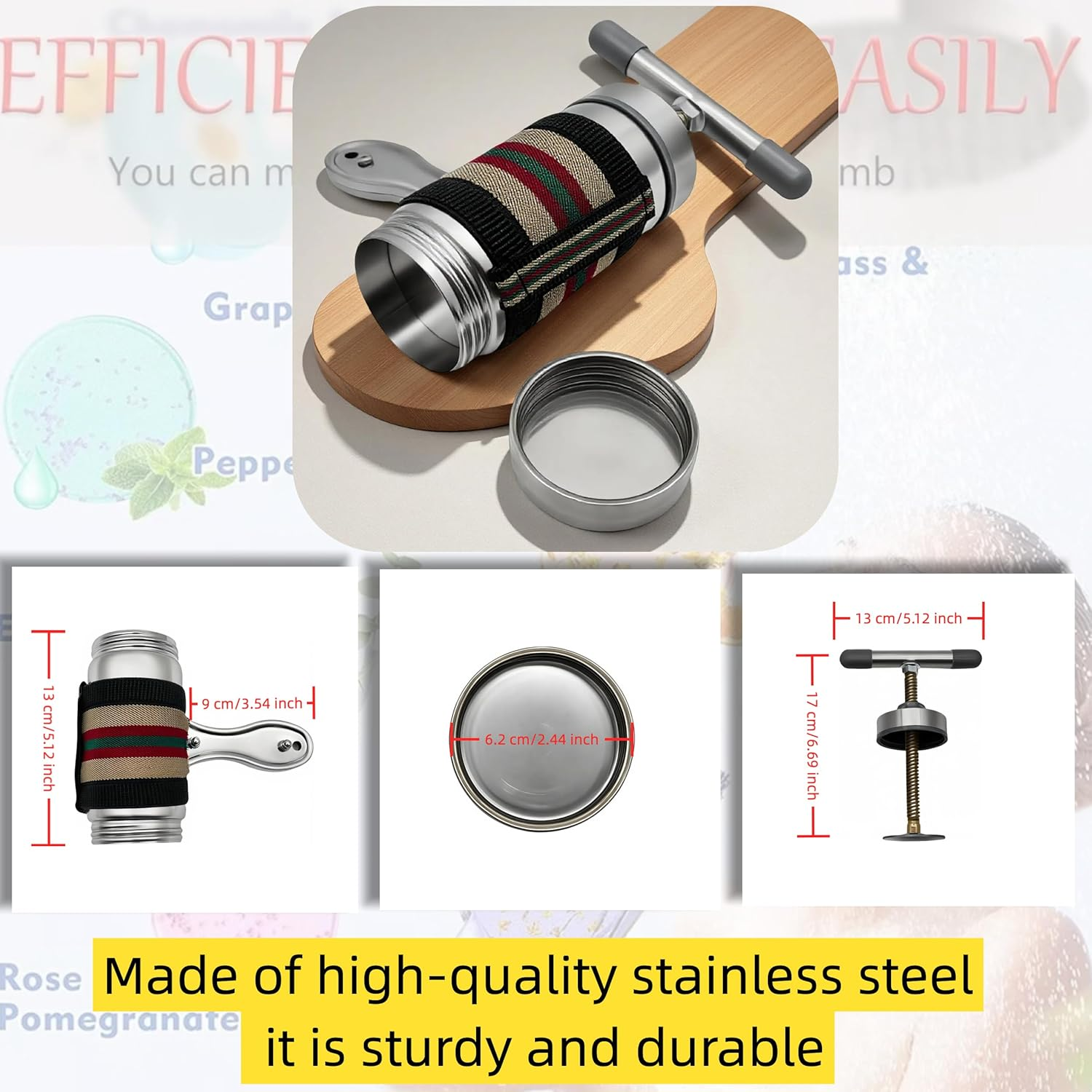 Bath Bomb Press Machine & Shower Steamers Maker Kit - Craft Bath Fizzies & Aromatherapy Tablets Handheld Press, DIY Gift Set for Women, Kids image number 6