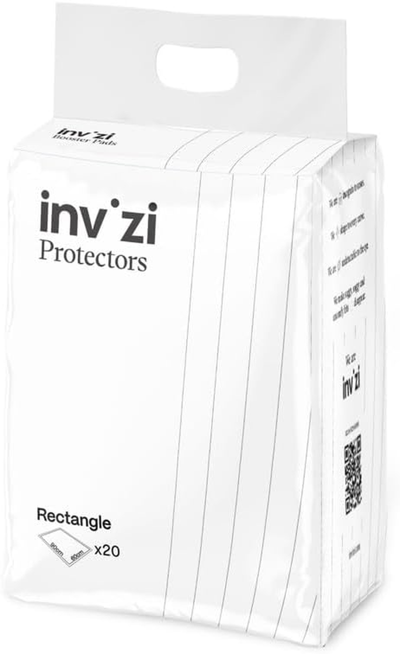 Invizi Waterproof Protector 90X60Cm &ndash; Disposable Furniture & Bed Protector with Soft Top Sheet, Rapid-Dry Core, Leak Barriers & Waterproof Backing for Incontinence Care