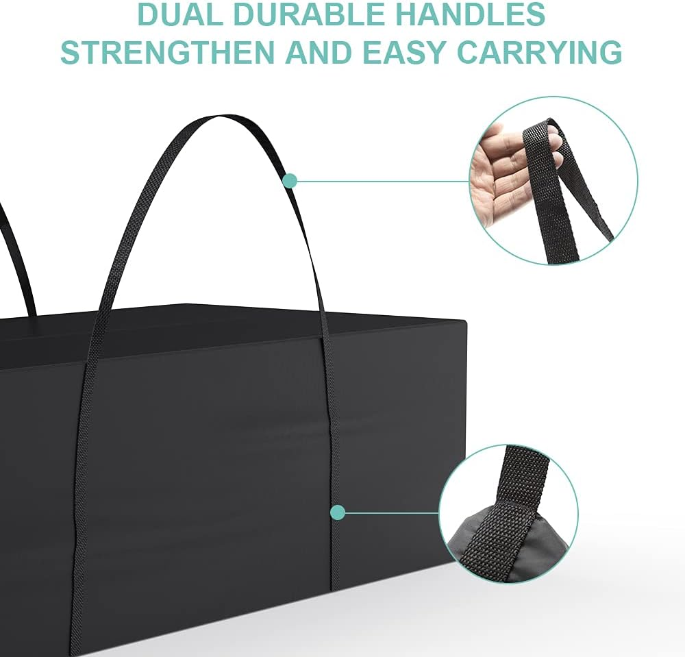 Garden Furniture Cushion Storage Bag, Outdoor Furniture Storage Bag Heavy Duty Rip Proof 210D Oxford Fabric Waterproof Storage Bag for Christmas Tree Blankets, Cushions, Tents, Patio image number 3