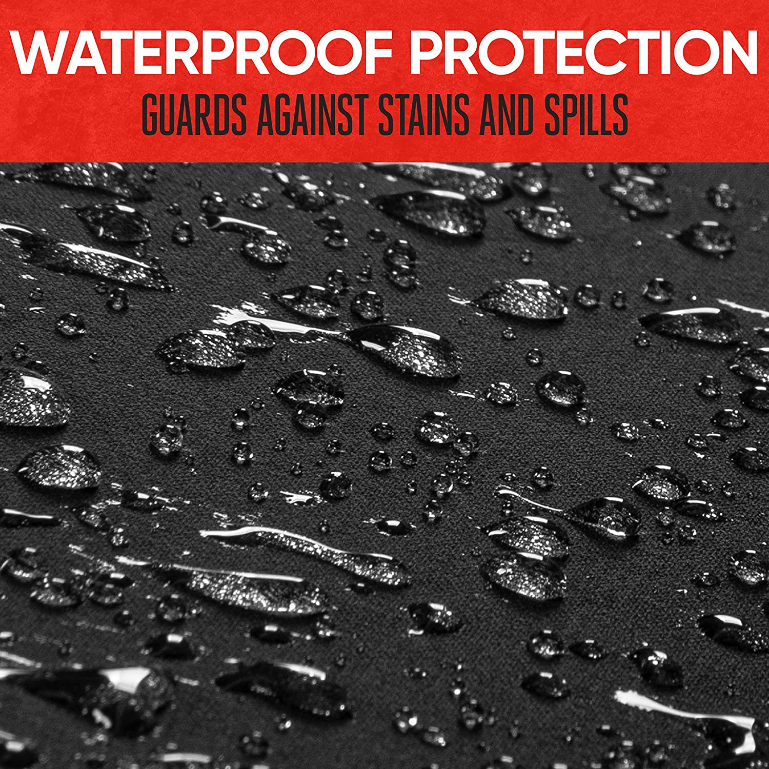 Motor Trend Spillguard Waterproof Seat Covers for Front Seats, Gray Stitching &ndash; Durable Neoprene Car Seat Protectors, Easy to Install, Interior Covers for Auto Truck Van SUV image number 6