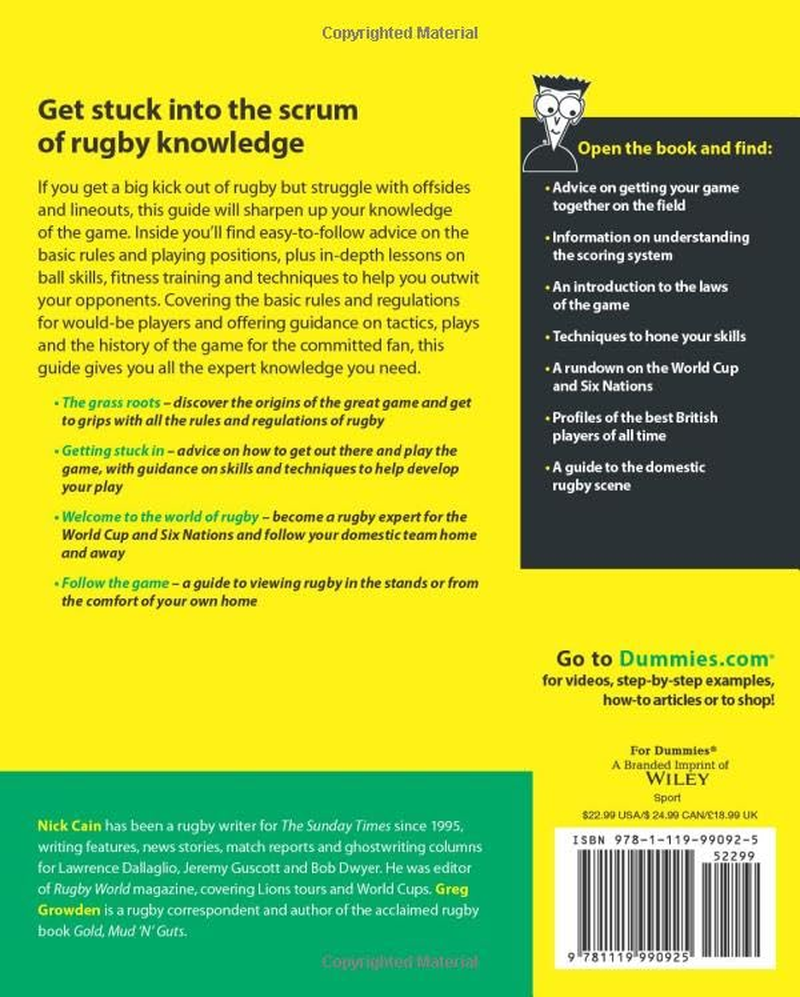 Rugby Union for Dummies, UK Edition
