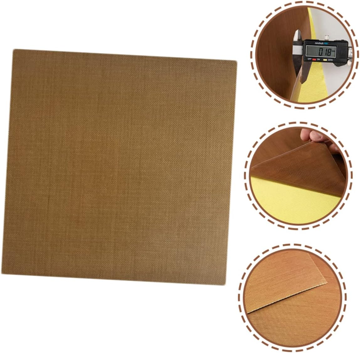 Healeved 10Pcs Insulated Perm Stick Heat Protection Straightener Sticker Fabric Decal for Hair Tools Curling Iron Sticker Heat Resistant Use during Flat Ironing and Curling image number 4