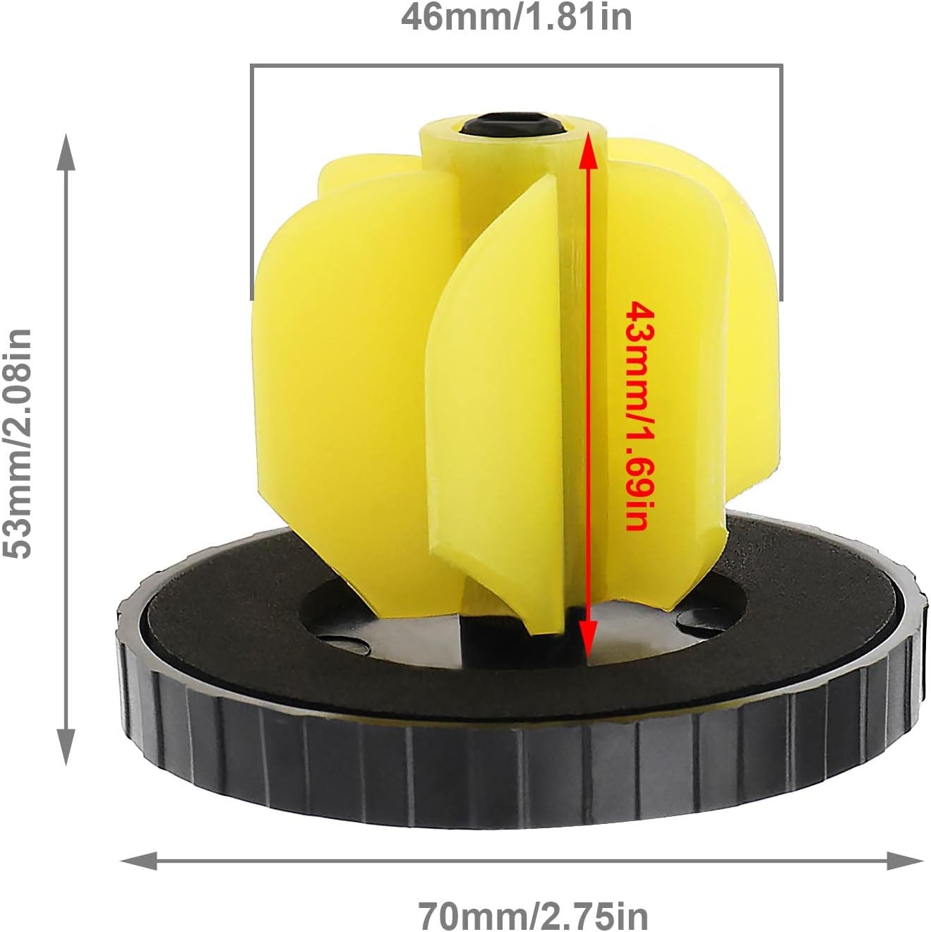Ecsing Universal Emergency Fuel Cap Replacement Fuel Tank Petrol Cap Universal Gas Cover Car Accessories Plastic Lid Diameter 70Mm/ 2.75In image number 4