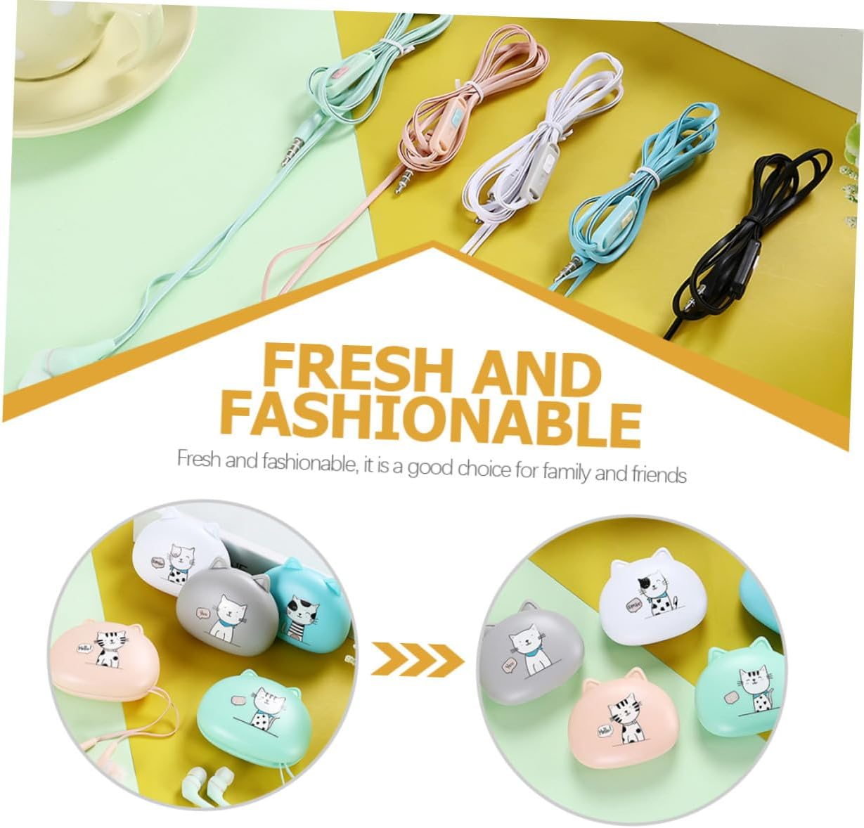 UKCOCO In-Ear Wired Earphones with Headphone Cable for Phones Silver Grey Design for Gym Running Travel Noise-Isolating Earbuds Compatible with Mobile Devices image number 2