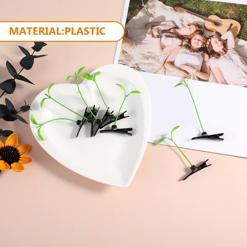 TOPPERFUN Pack of 60 Sprout Clips Funny Hair Clips for Parties, Cosplay and Everyday Hair Lengths Safe and Creative Hairstyles image number 5