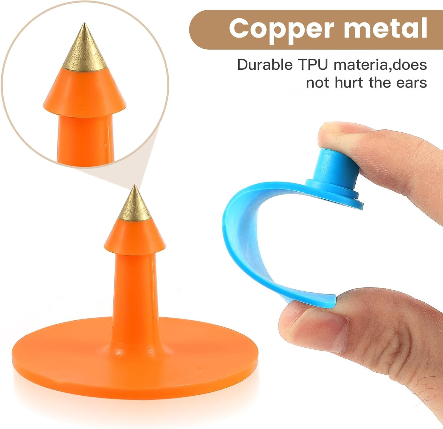 100PCS Large Plastic Livestock Ear Tags - ID Tags for Cattle, Sheep, Goats, Pigs - Red - Red image number 3