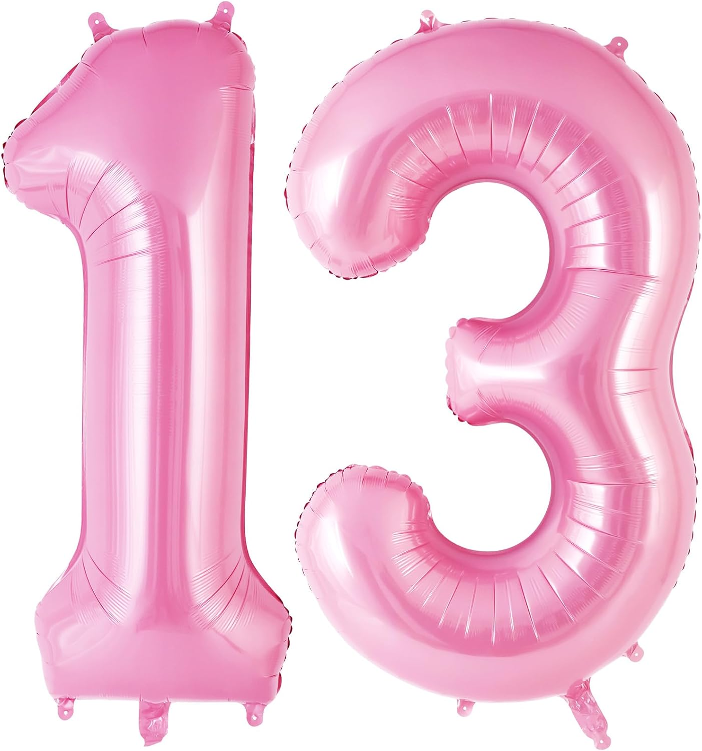 Pink Number 13 Balloon, 40 Inch Big Large Foil Helium Number Balloons, Giant Mylar Number 13 Balloons for 13 Years Old Birthday Party Decorations Supplies Anniversary image number 4