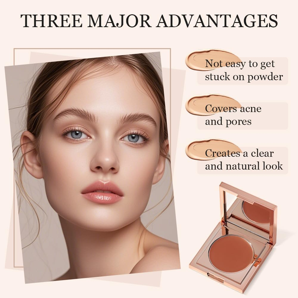 Concealer,Colored Clay Undereye Corrector, Full Coverage, Radiant,Moisturizing Colour Corrector (Natural Color, One Size) - Light Skin Tone image number 5