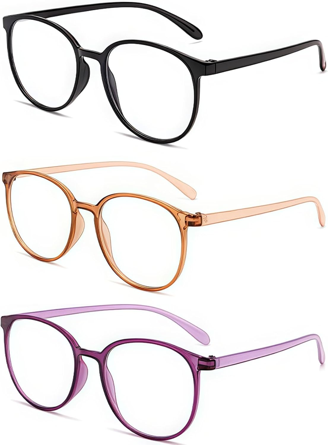 AEEGO Reading Glasses, Eyeglasses, Lightweight Computer Reader to Prevent Eye Fatigue for Men/Women, Computer Eye Glasses Lightweight Readers with Spring Hinges image number 6