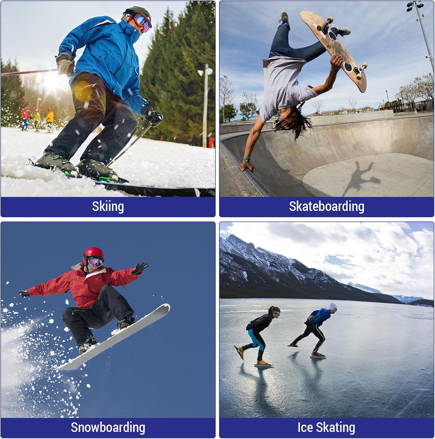 3D Padded Shorts Skateboarding Snowboarding Skiing for Women Men image number 2