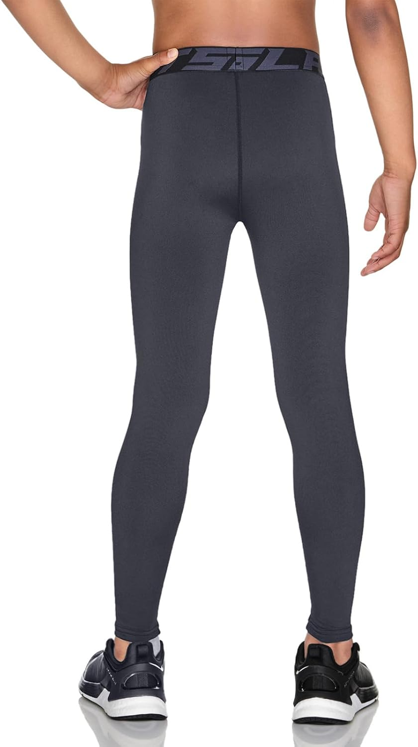 TSLA Kid'S & Boys & Girls Thermal Compression Pants, Athletic Sports Leggings & Running Tights Bottoms image number 5