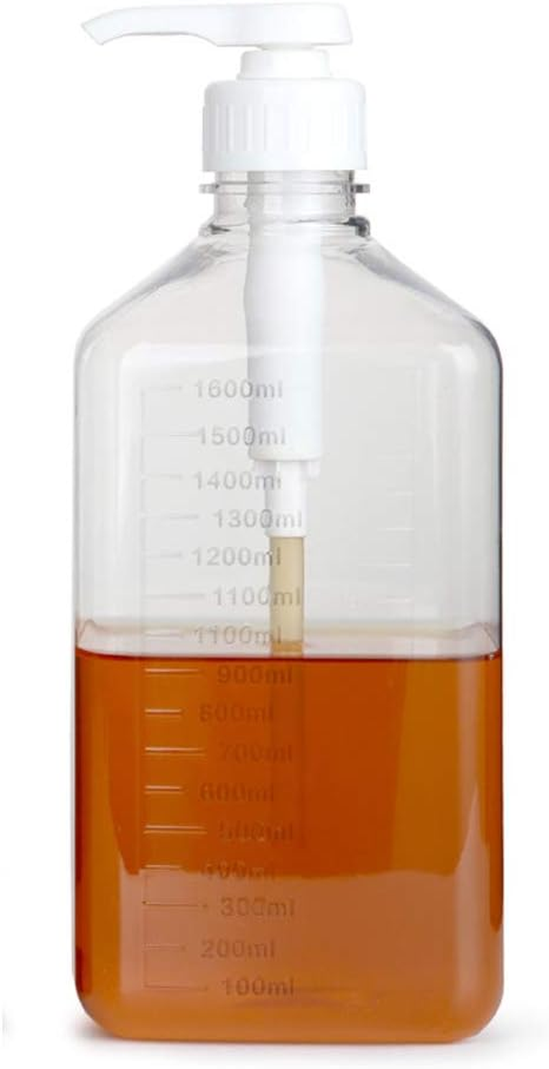 QANYEGN 1600Ml Easy Squeeze Pump Bottle, Pump Bottle Dispenser, Kitchen Squeeze Bottle for Syrup, Ketchup and Condiments image number 6