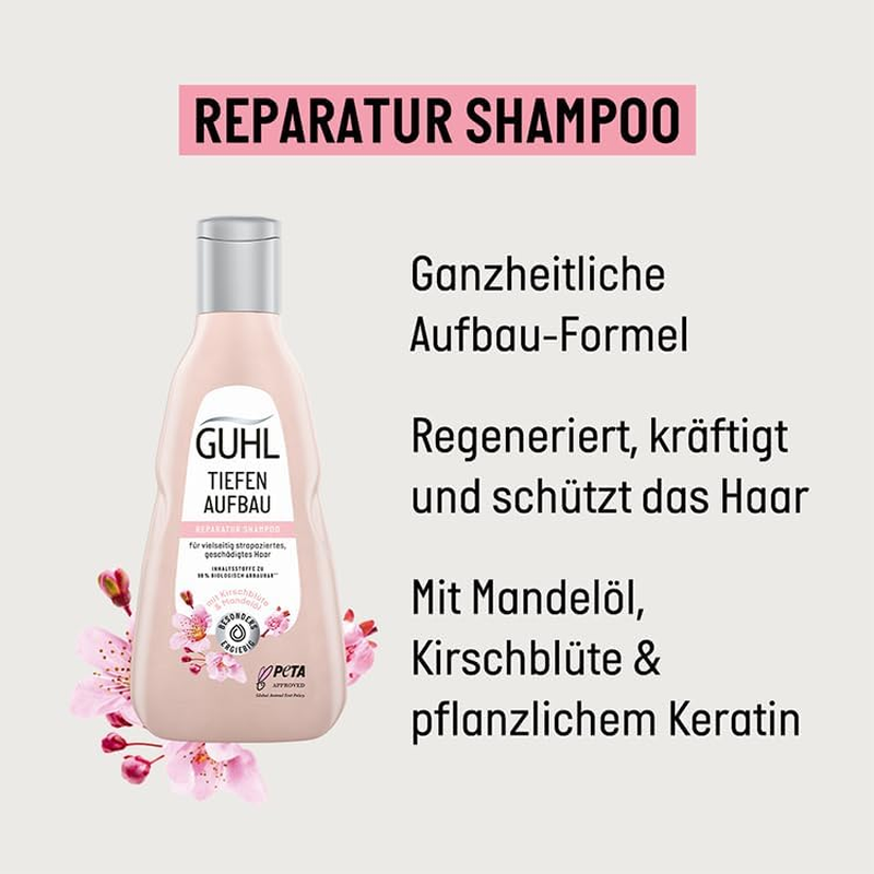 Guhl Deep Building Shampoo - Contents: 250 Ml - Repair for Damaged Hair image number 6