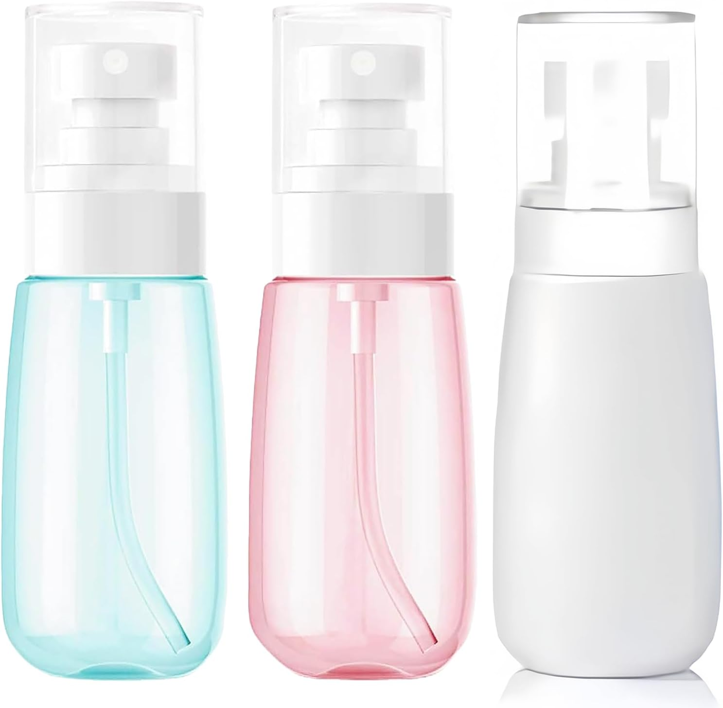 DILUSILK 3 Pack 60Ml Fine Mist Spray Bottles, Portable Small Refillable Sprayer for Travel, Cosmetic, Skincare and Hair Care Products image number 5