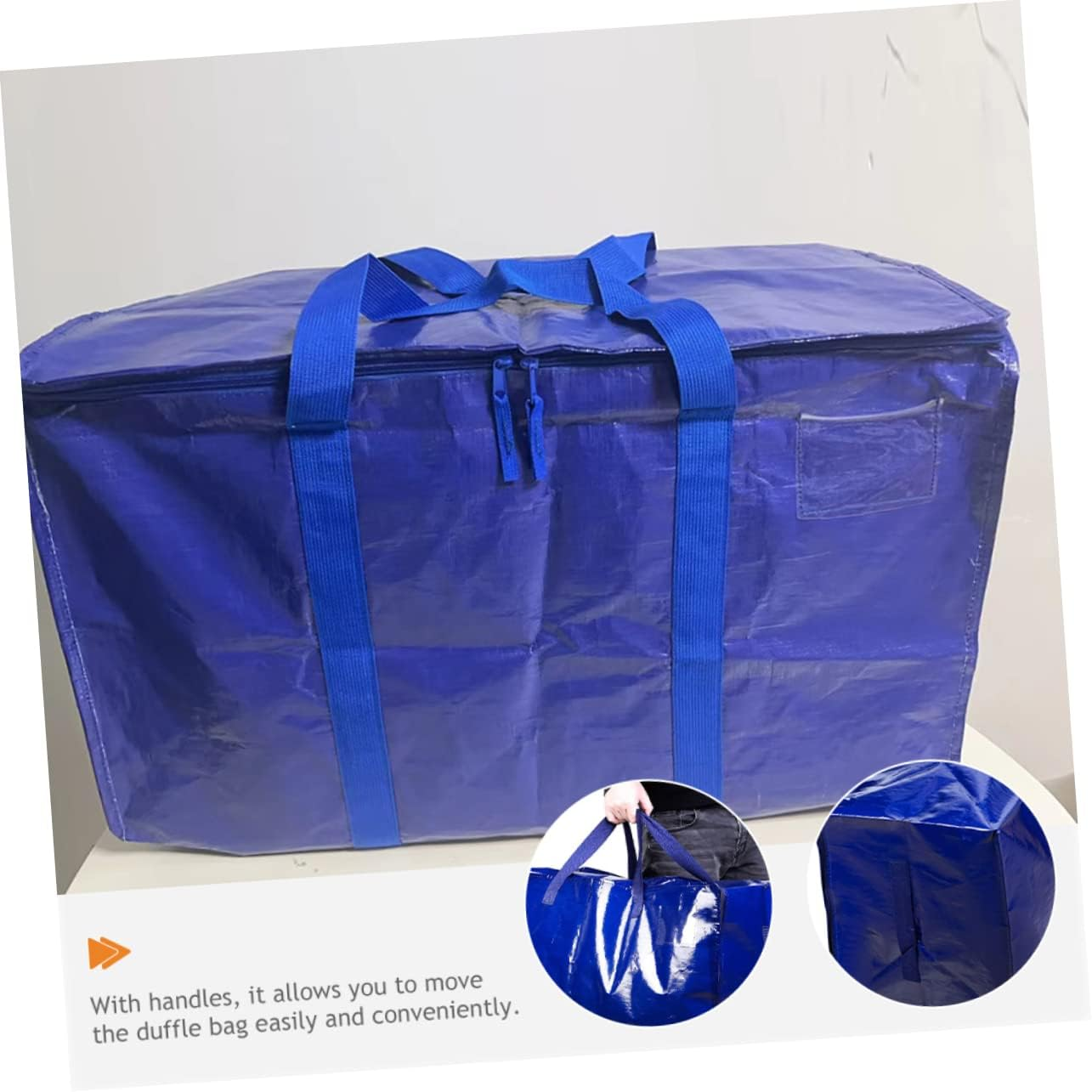 BUGUUYO Large Moving Bag Packing Bag for Clothes Bedding for Travel Moving Supplies Pp Coating image number 1