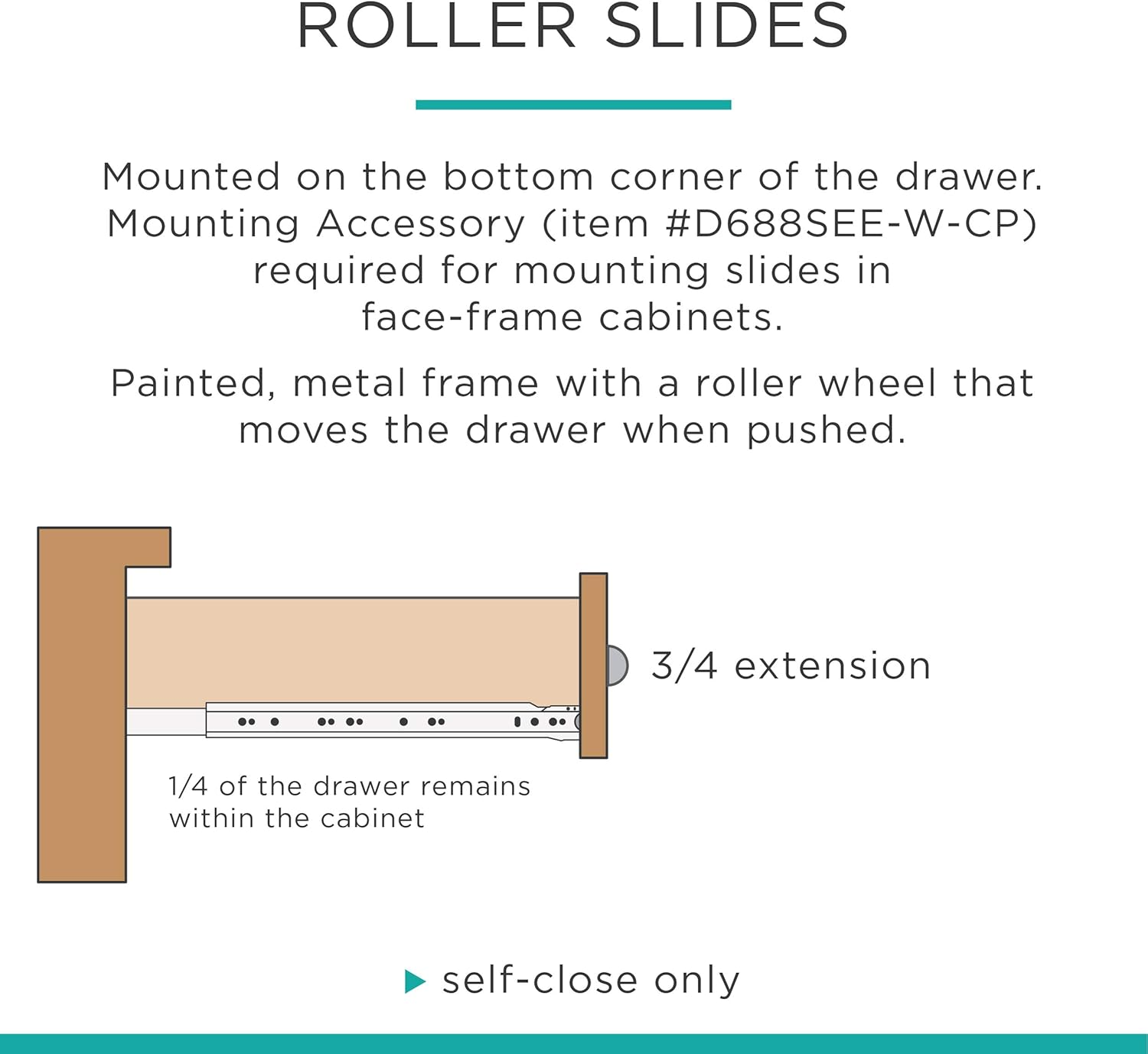 Liberty 942405 Soft-Close Ball Bearing Drawer Slide, 24-Inch, 2-Pack image number 5