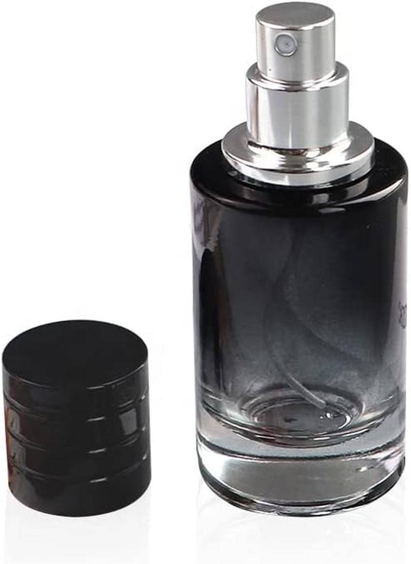Z&eacute;nitude Glassworks 100Ml Glass Perfume Bottle Gradient Empty Cylindrical Bottle with Fine Mist Atomiser (Black) image number 3