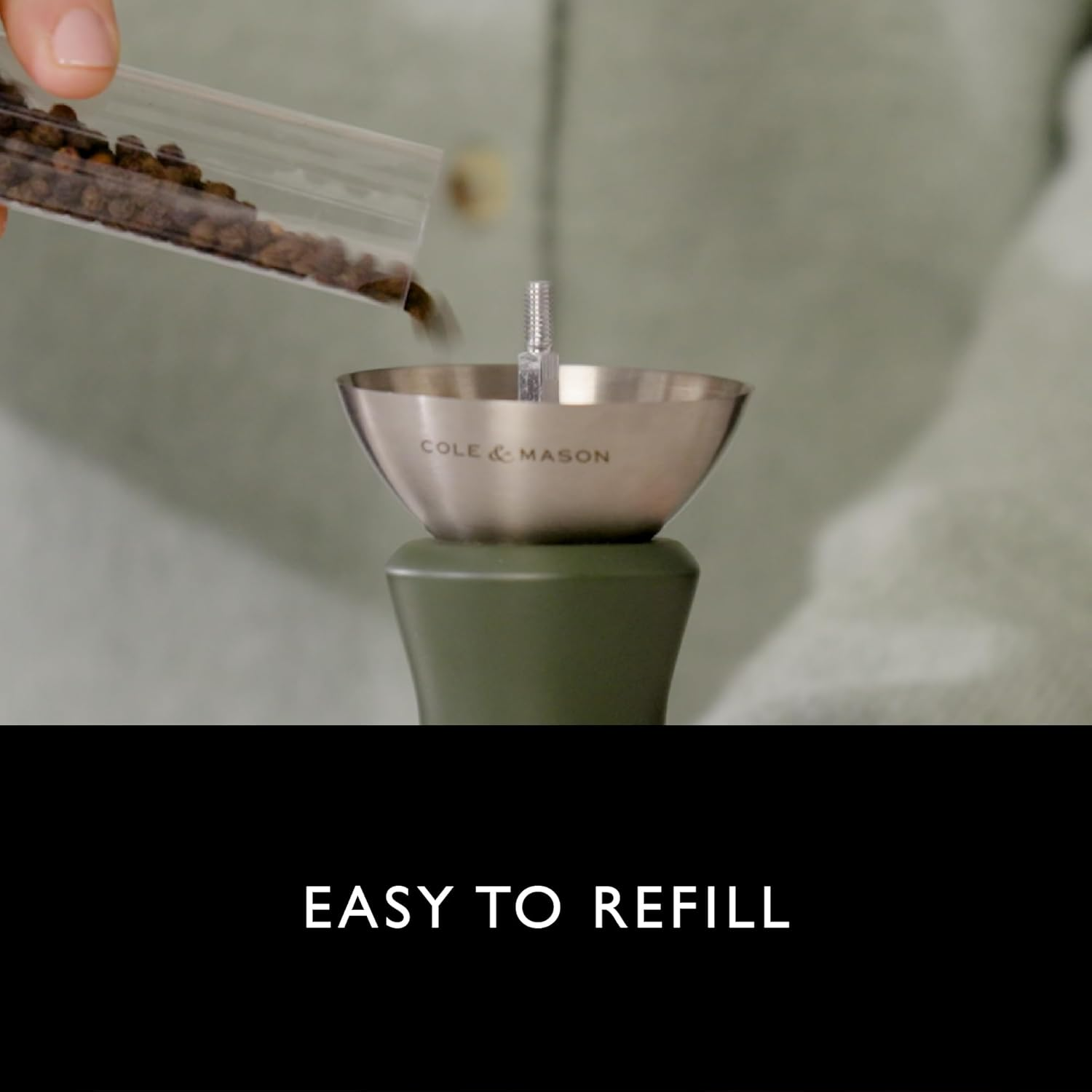 Cole & Mason Kenton 150Mm Rosemary Salt or Pepper Mill - Sage image number 7