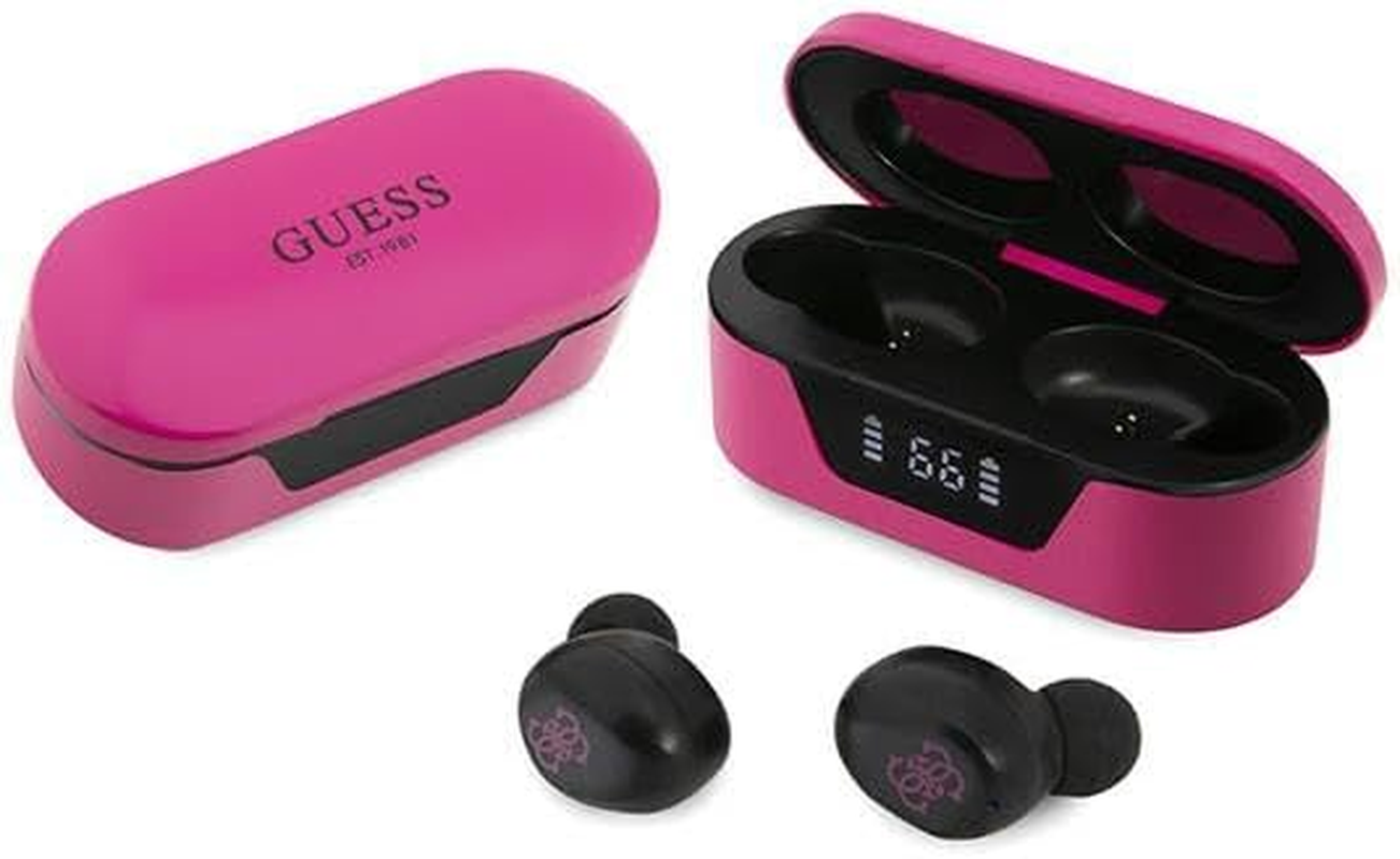 CG Mobile Guess Bluetooth Headphones TWS + Docking Station Magenta
