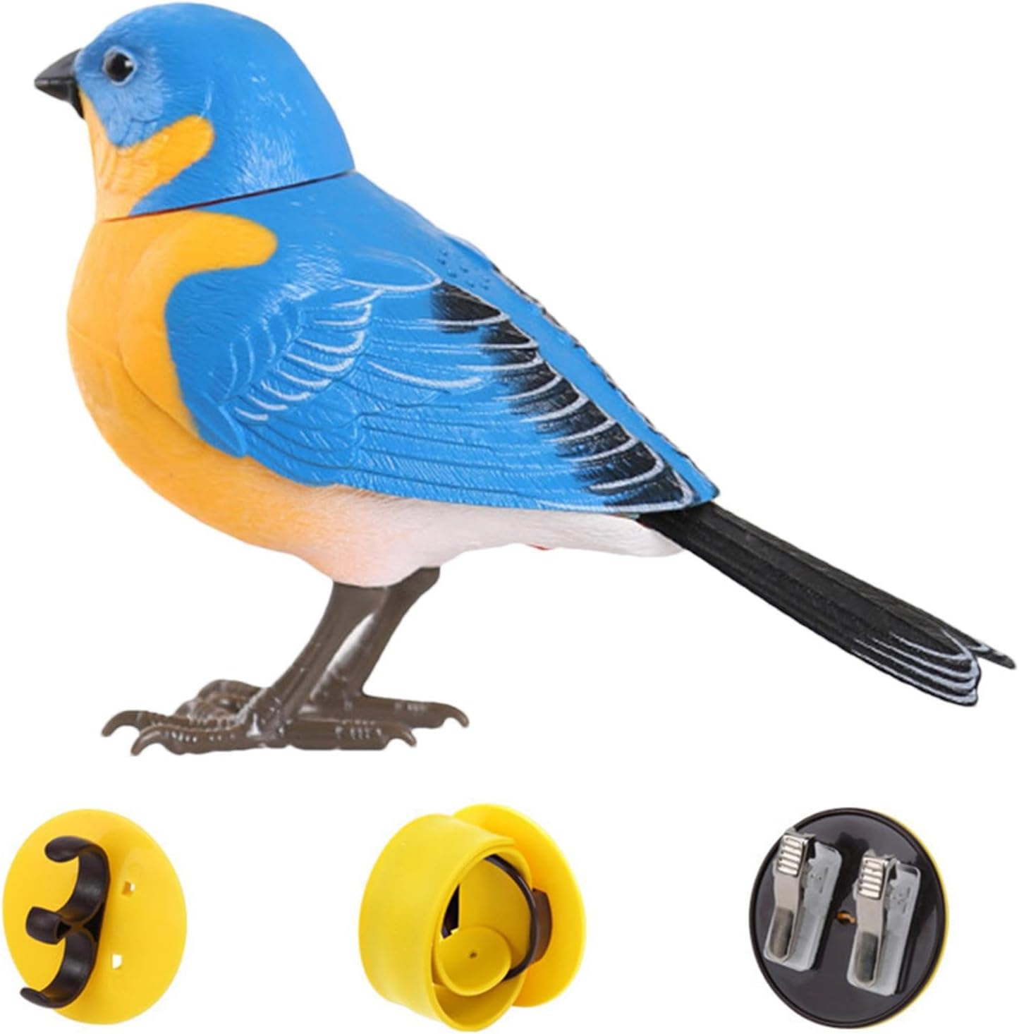 Artificial Bird Toys, Electric Interactive Toy, Fake Birds Sound and Motion Activated Singing Bird, Realistic Simulation Birds Making Sounds, Tree Ornaments for Garden Decorations, Pet Supplies