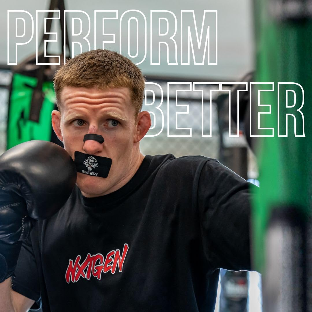 Breatheeze Bundle (90Pcs) - Extra Strength Strong Hold Nasal Strips and Mouth Tape for Snoring, Breathing, Exercise, Sleep, Recovery and Performance | Breathe Better, Breathe Right and Perform at Your Best | Bundle VALUE PACK image number 3