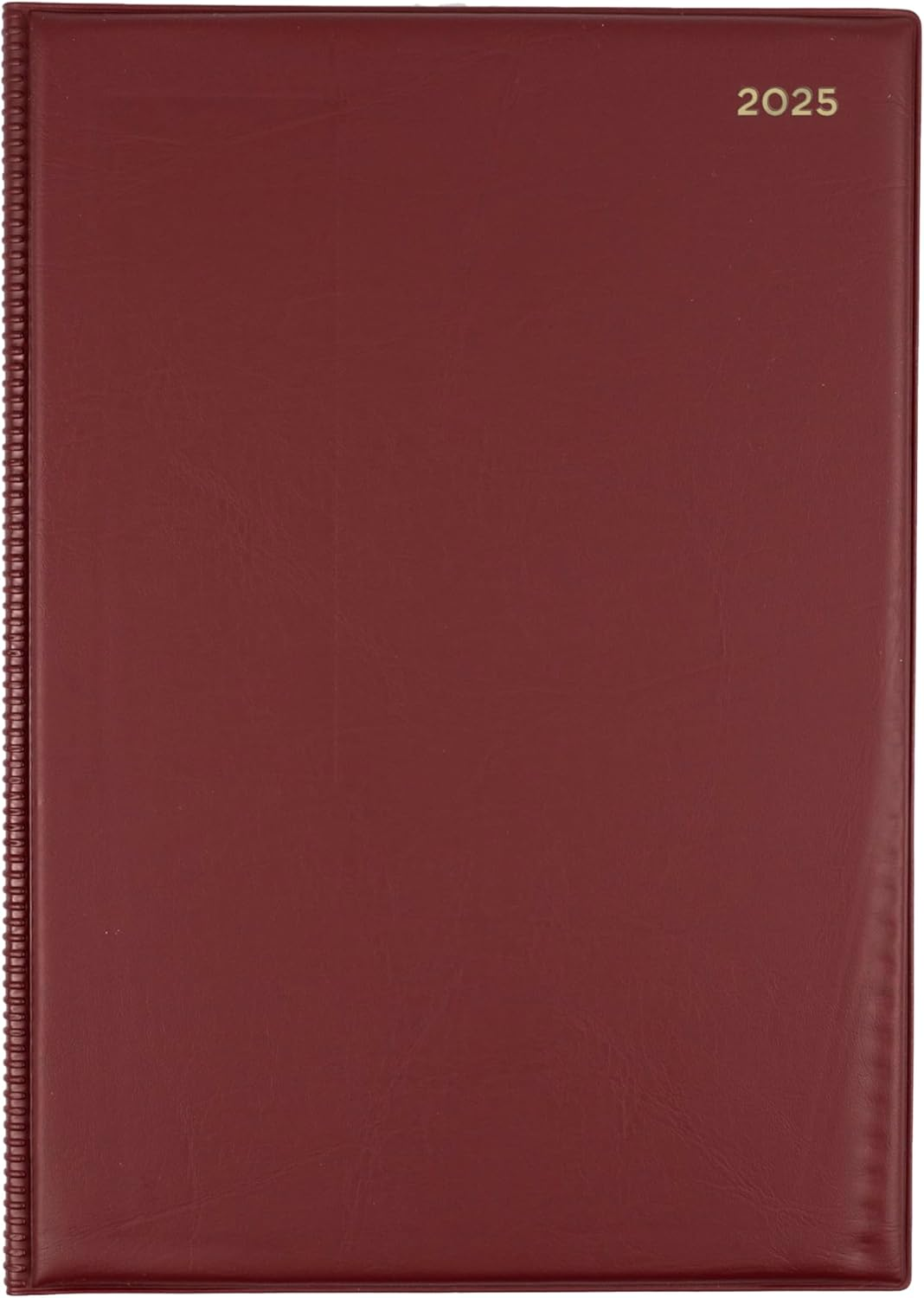 Collins Belmont Desk - A4 Week to View Calendar Year Diary/Planner - 2025 Burgundy image number 3