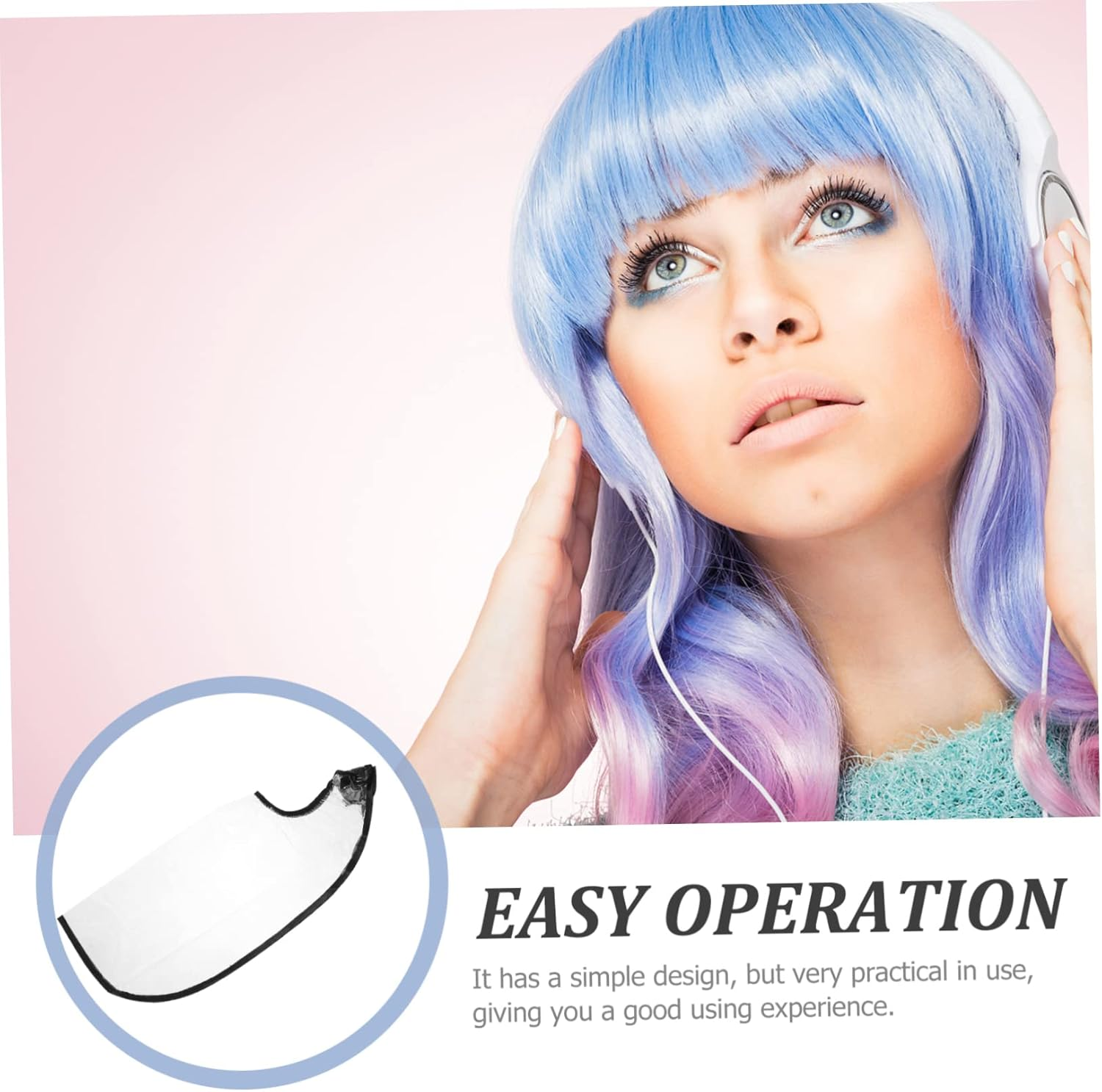 MERRYHAPY 2Pcs Hair Funnel Hair Treatment Tool for Shampoo Cape Hairdressing Cape for Salon Use Apron for Styling image number 2