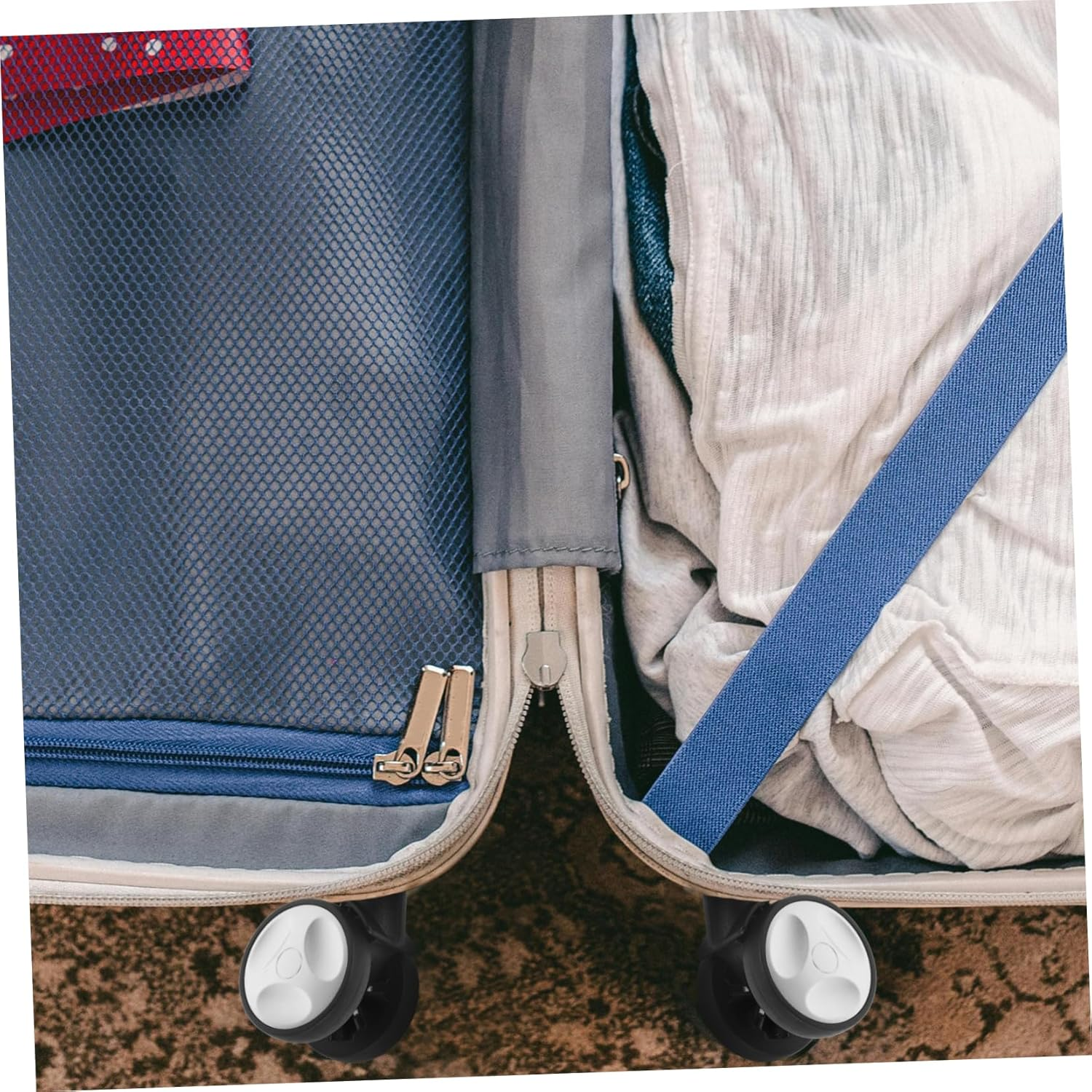 LIFKOME Travel Suitcase Wheel Luggage Small Wheel Replacement Plastic for Suitcase Trunk image number 6