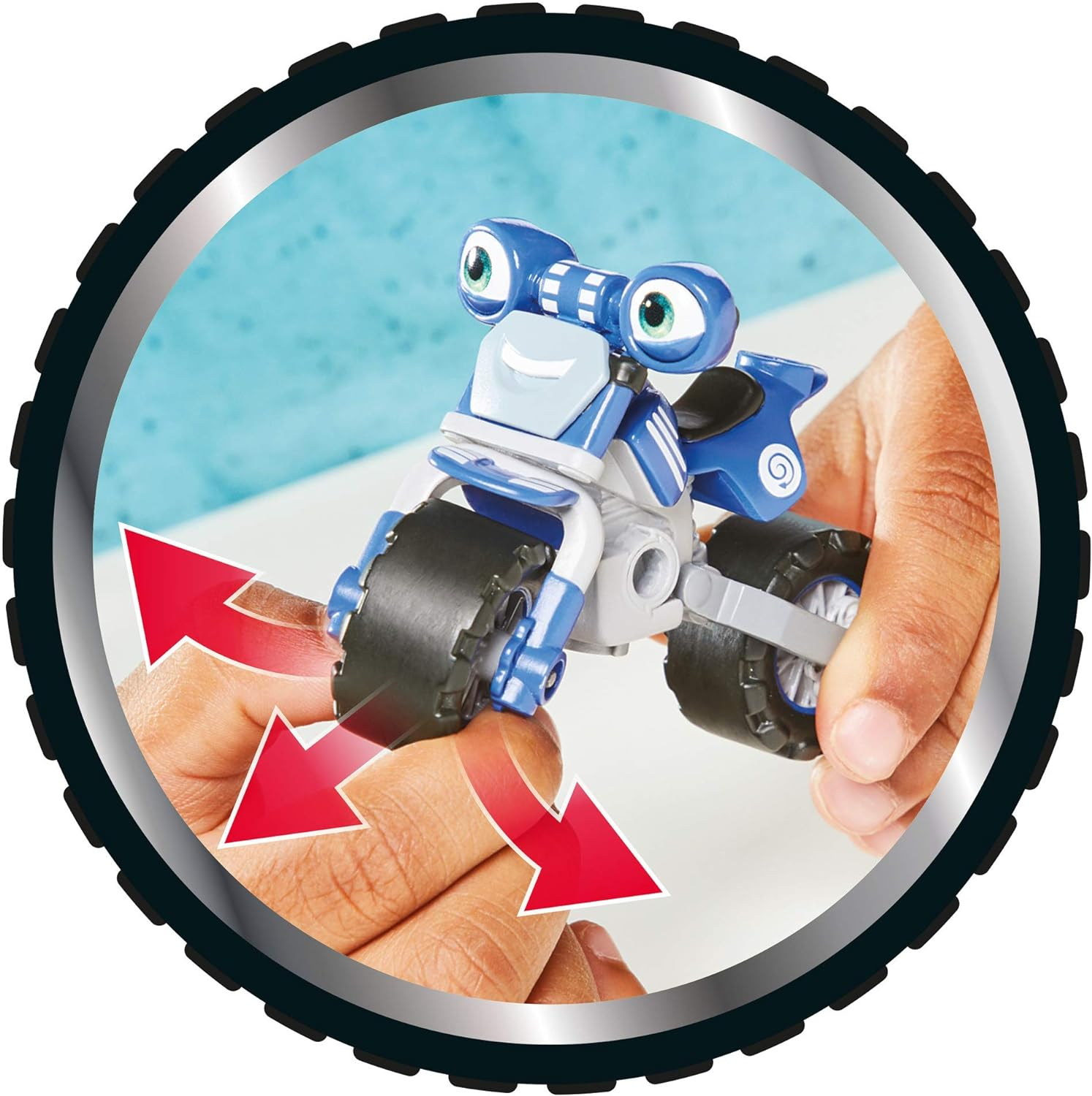 Ricky Zoom Hank & the Bike Buddies Motorcycle Toys (Set of 3), Multi