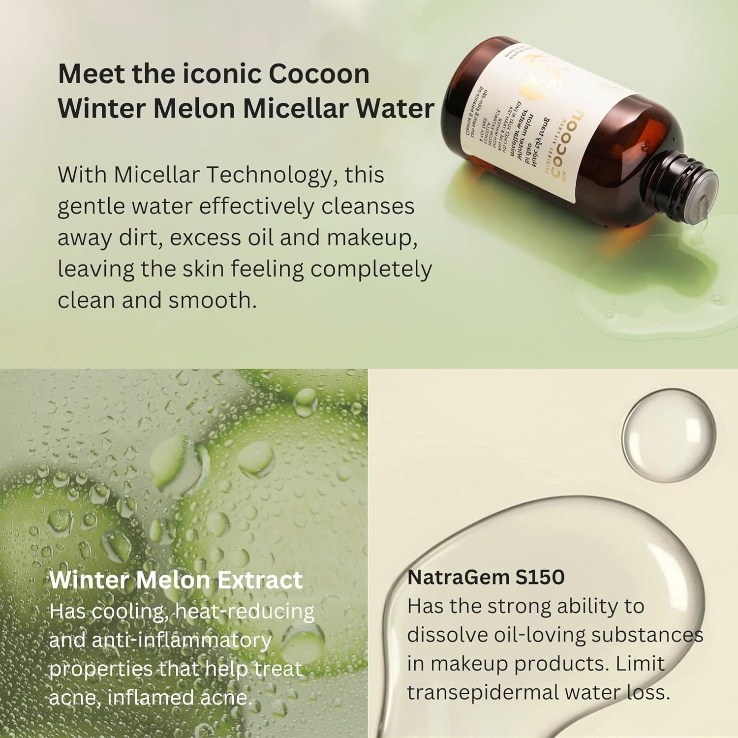 Cocoon Winter Melon Micellar Water 140Ml image number 5