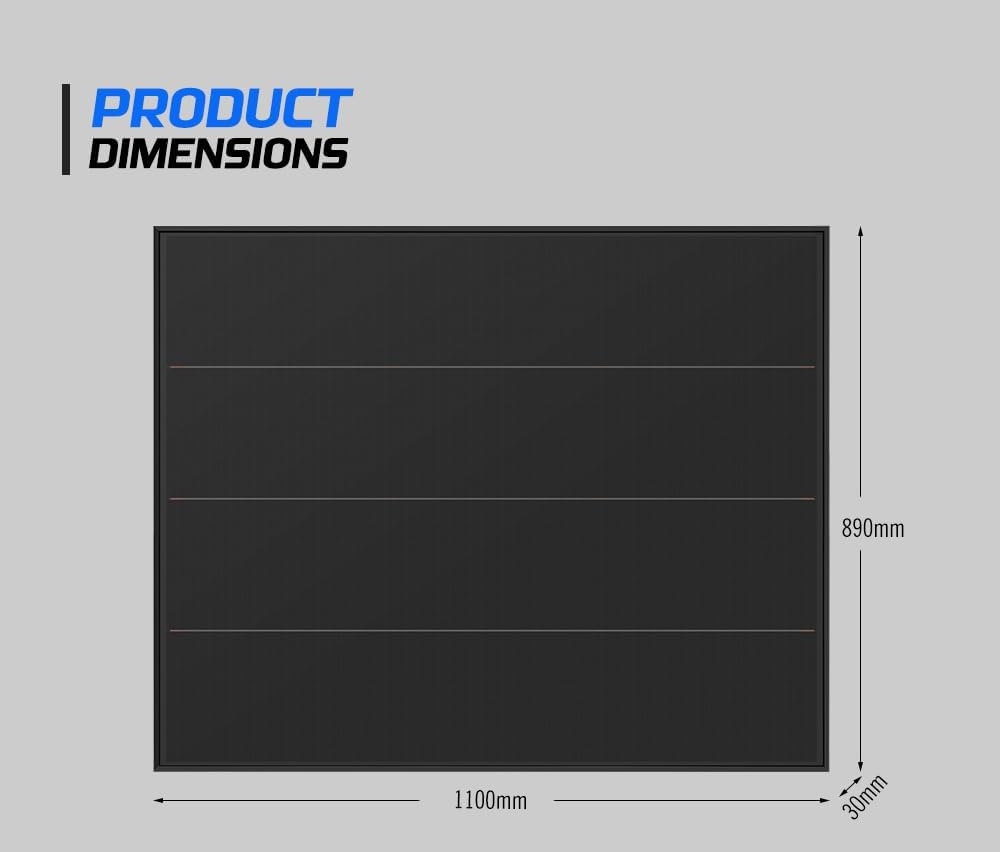 ATEM POWER 12V 200W Shingled Bifacial Solar Panel Kit Mono Fixed, High Efficiency Solar Power Charger for Boat RV Caravan Camping Off-Grid image number 5