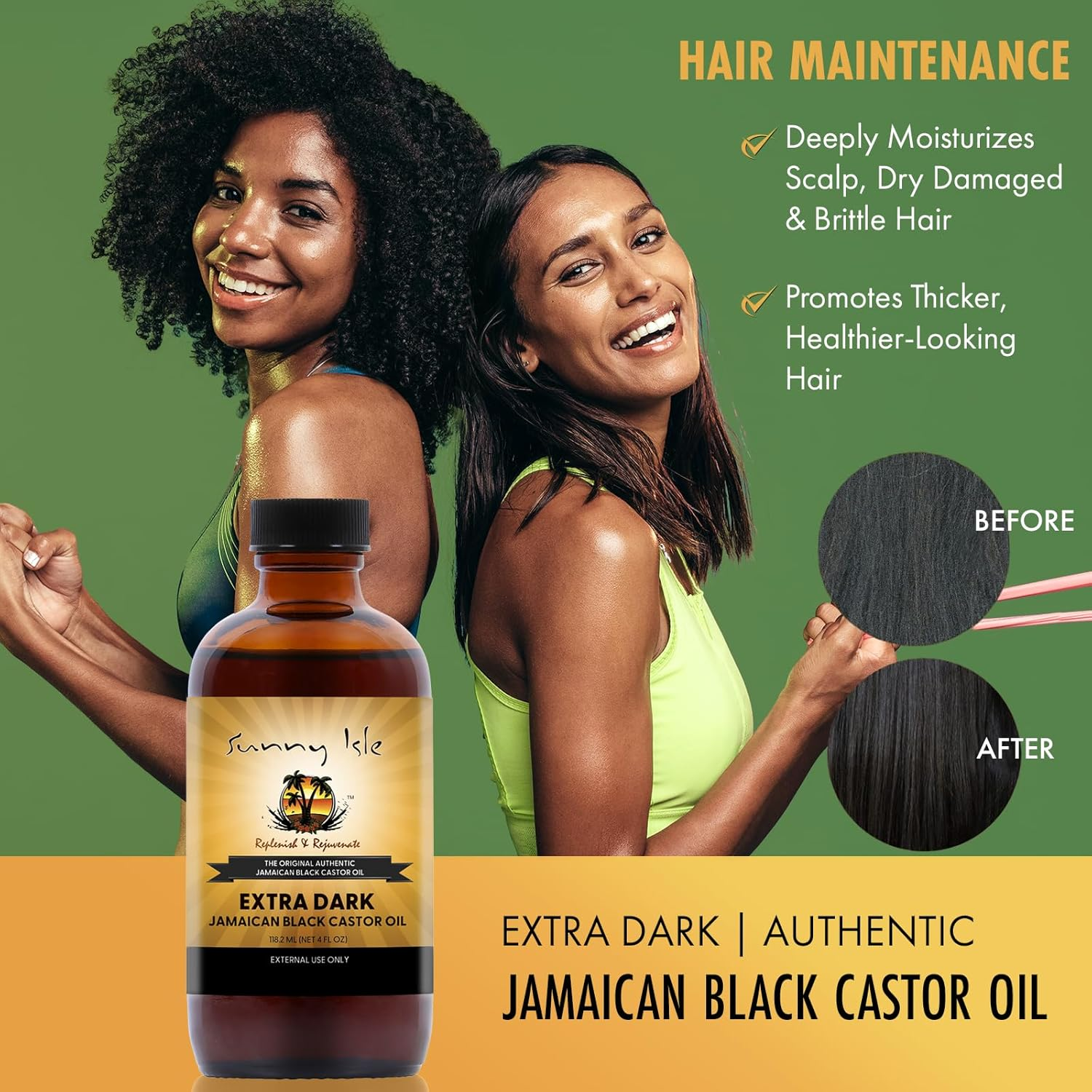 Sunny Isle Jamaican Black Castor Oil Extra Dark, 4 Fluid Ounce image number 3