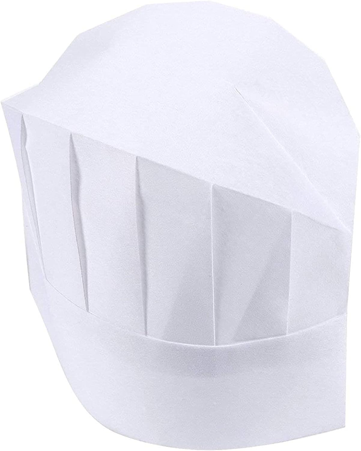 GEHARTY Chef Hats 24-Pack Disposable White Paper Chef Toques Chef Supplies Adjustable Professional Kitchen Chef Caps for Baking Culinary Cooking Safety 20-22 Inches in Circumference image number 4