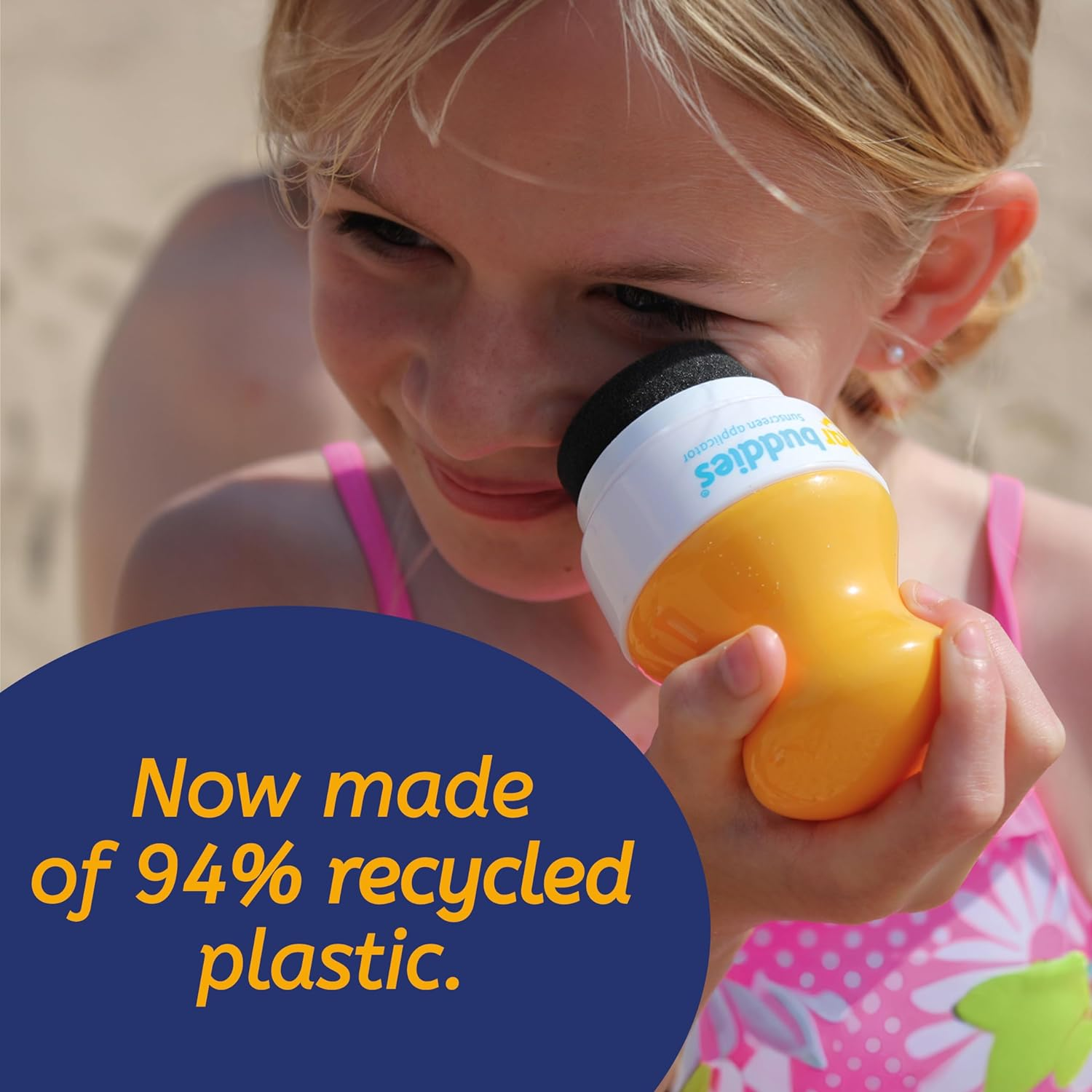 Duo Green Solar Buddies Refillable Roll on Sponge Applicator for Kids, Adults, Families, Travel Size Holds 100Ml Travel Friendly for Sunscreen, Suncream and Lotions (Green/Green) image number 5