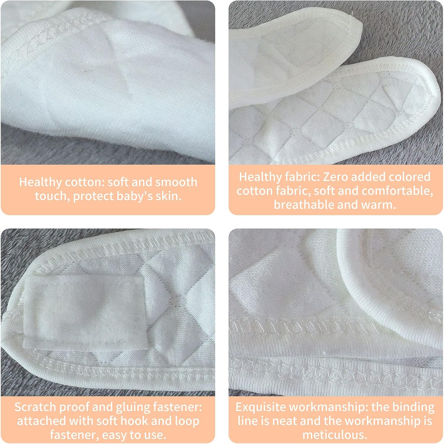 Topwon 10 Pcs Baby Belly Band Newborn Belly Binder Infant Umbilical Cord Band Belly Button Warp Registry Must Haves Gift Cotton image number 1