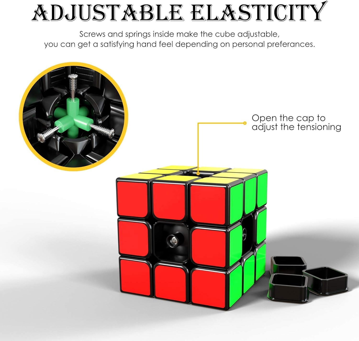 Agreatlife Buttery Smooth Durable with Vivid Colors Rubix Cube | More Precise and Turns Quicker Speed Cube 3X3 for Pro and Beginners Brain Teaser | Enjoy This Magic Cube Puzzle Box image number 5