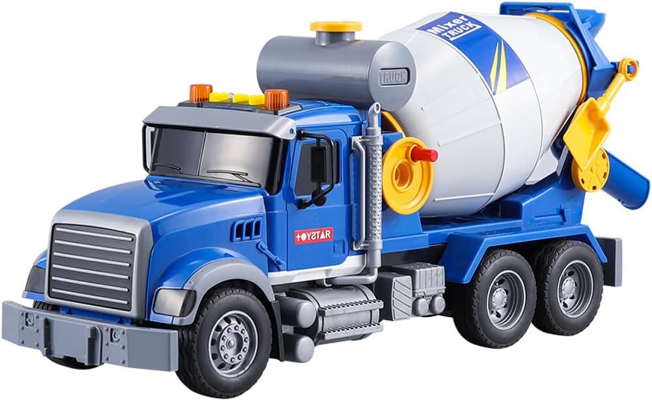Cement Mixer Toy Truck for Boys,Large Construction Toys with Lights & Sounds,Mixer Car Toy Truck for Age 4-7 image number 3