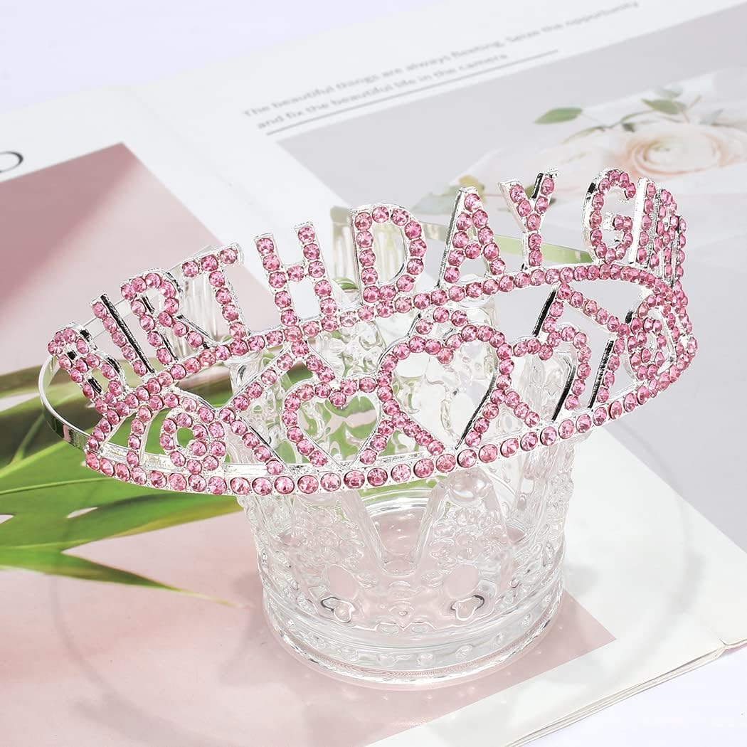 AOPRIE Birthday Crowns for Women Tiaras for Women Crowns for Girls Crystal Tiara Crowns for Women