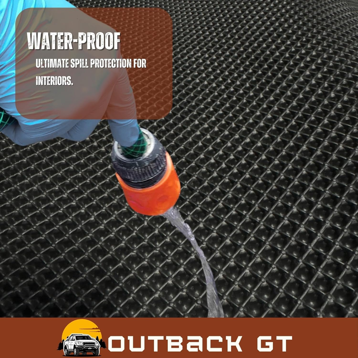 Outback GT 6D Diamond Custom-Fit Car Floor Mats, Compatible with for Mitsubishi Eclipse Cross 2017-Current | Heavy Duty | Anti-Slip | All Weather Protection | Car Accessories image number 5