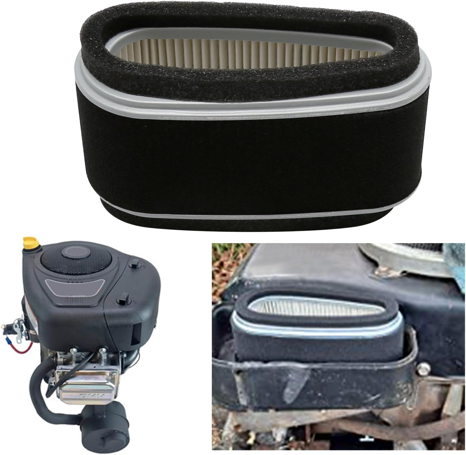 Air Filter Pre Filter Fuel Filter Kit Replacement for Kawasaki FC400V FC401V FC420V 14 HP 4 Cycle Engine Replace 11013-2109 11013-2110 11013-2141 image number 5