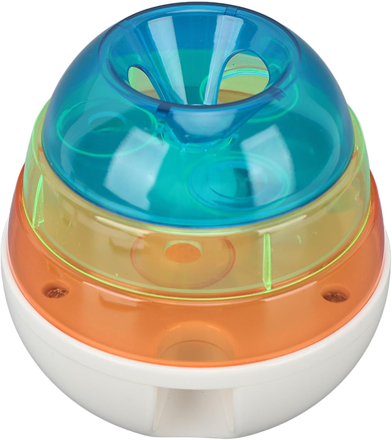 Luqeeg Treat Dispensing Puzzle Toy, Interactive Dog Slow Feeder Toy, Stimulation IQ Training Treat Dispenser Ball Dog Leaky Food Toy Interactive Chase Toy for Pets Increases IQ