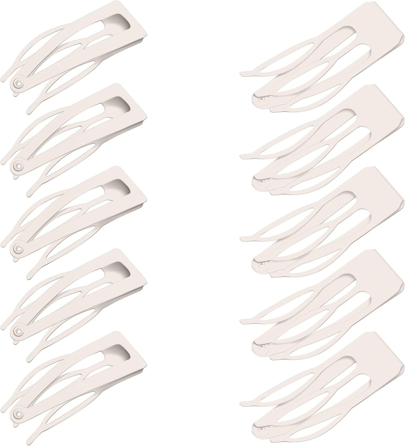 Chinco 24 Pcs Double Grip Hair Clips Metal Snap Hair Clips Barrettes Accessories 2 Inch Brown for Women Salon Supplies Accessories