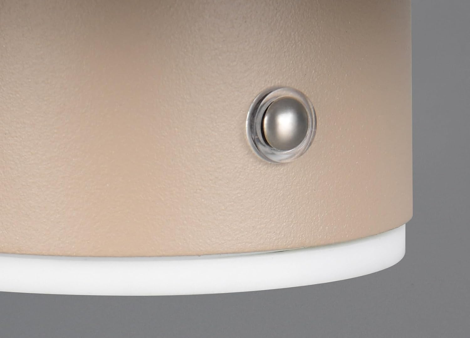 Reality Leuchten Davey R24431143 LED Battery-Powered Wall Light Metal Warm Beige with 1.5 Watt LED, 4-Way Touch