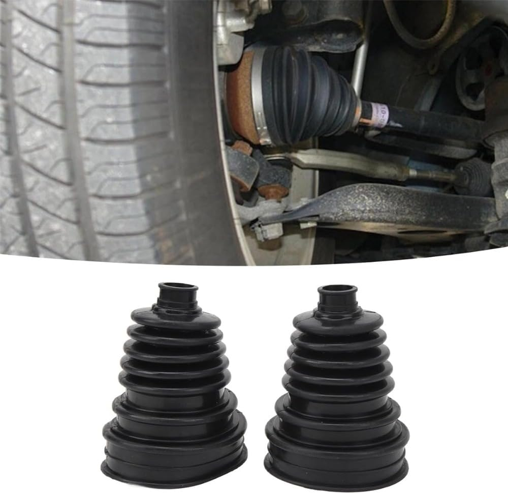 2PCS Universal Highly Flexible CV Boots Set Silicone Constant Velocity Joint Boot Drive Shaft End Cover for Cars image number 3